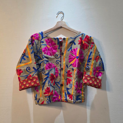 Crop Suzani jacket