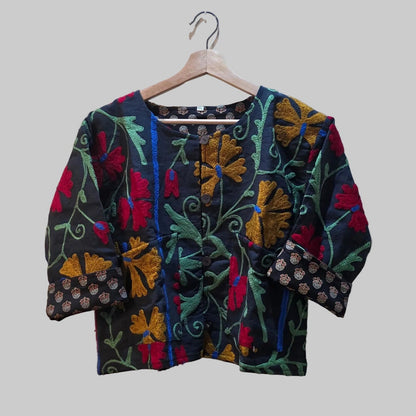 Crop Suzani jacket