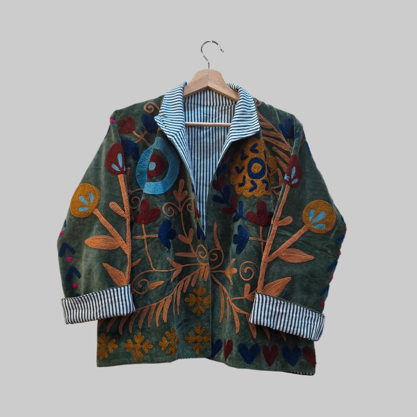 Boho Velvet Suzani jacket