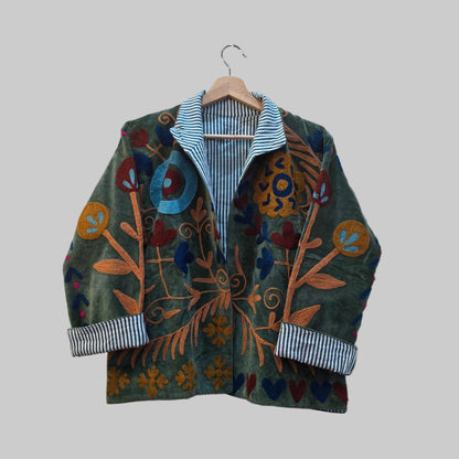 Boho Velvet Suzani jacket