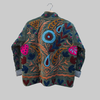 Boho Velvet Suzani jacket