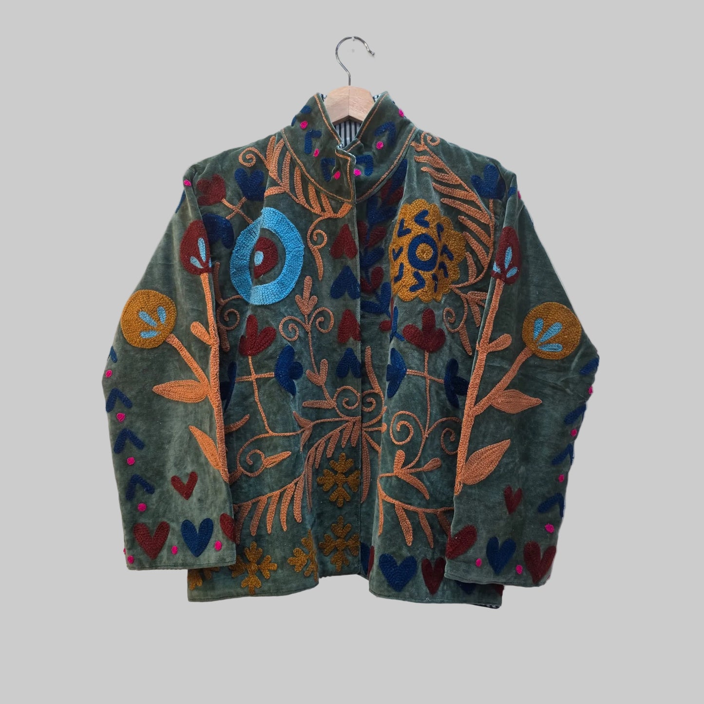Boho Velvet Suzani jacket