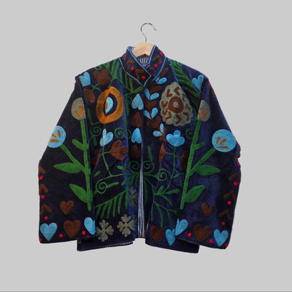 Boho Velvet Suzani jacket