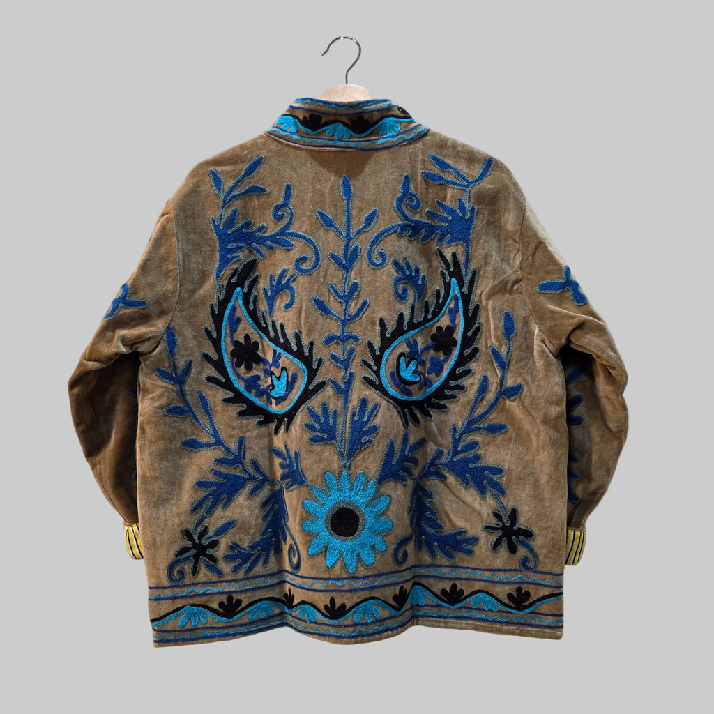 Mango Velvet Suzani jacket
