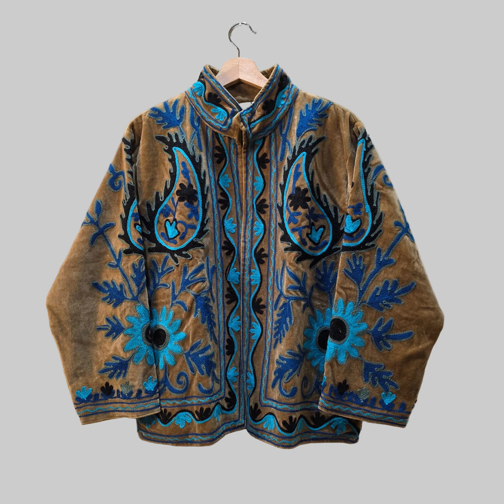 Mango Velvet Suzani jacket