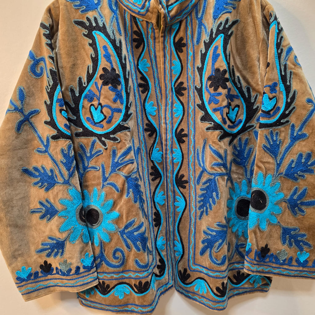 Mango Velvet Suzani jacket