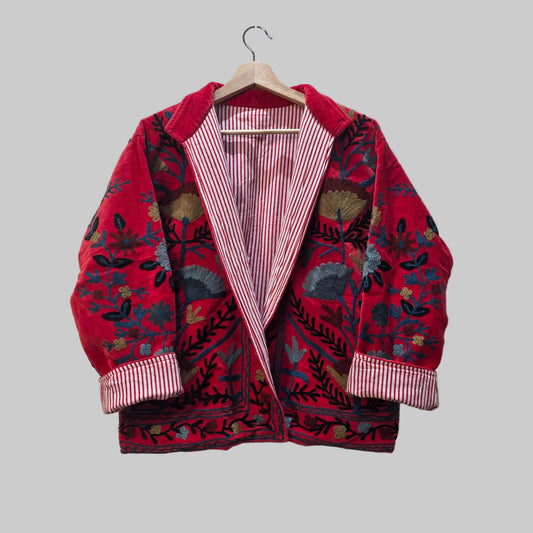 Flower Velvet Suzani jacket