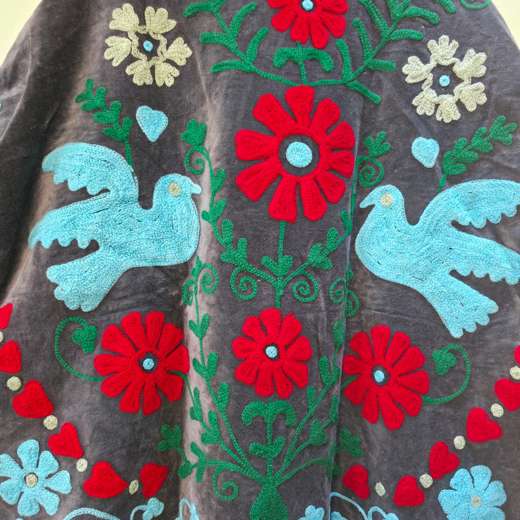 Dove Velvet Suzani jacket