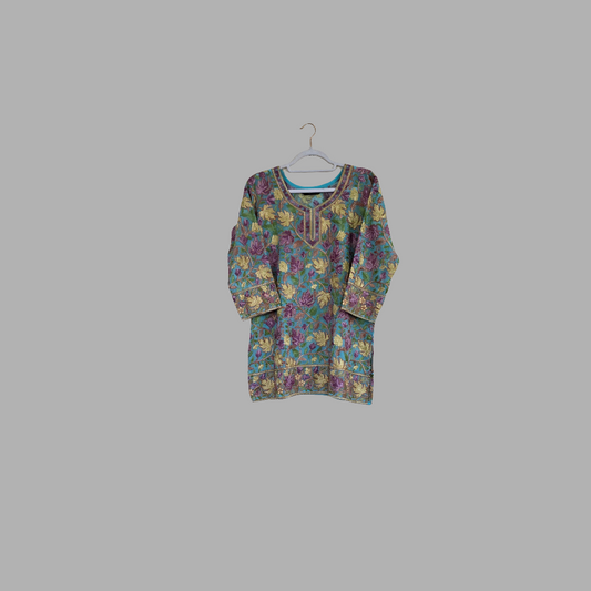 Kashmiri short kurti/top