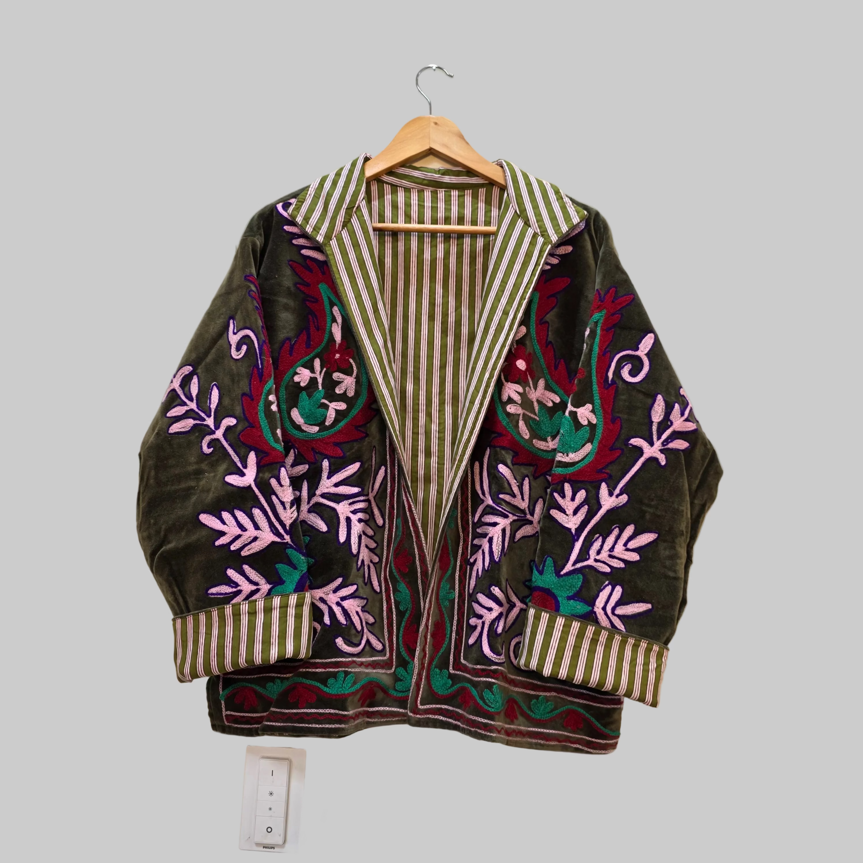 Mango Velvet Suzani jacket
