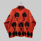 Dancing Birds Velvet Suzani jacket
