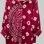 Red half mandala blouse