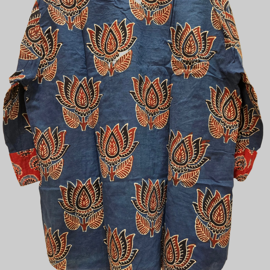 Handblock printed cotton shirt