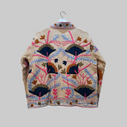Flower Jute Suzani jacket
