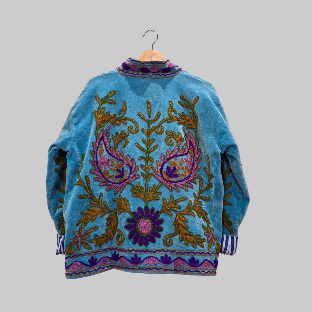 Mango Velvet Suzani jacket