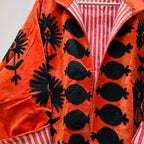 Dancing Birds Velvet Suzani jacket