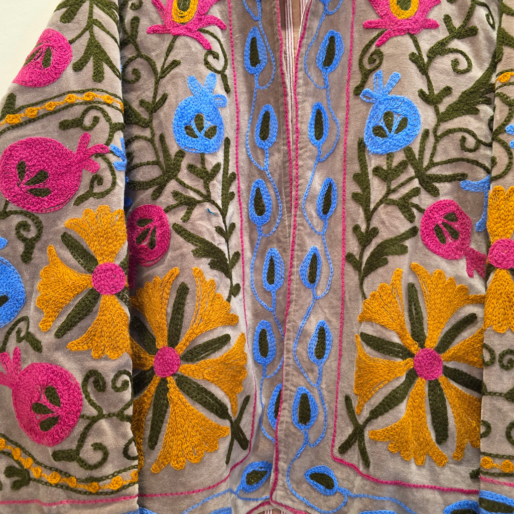 Pomegranate Velvet Suzani jacket