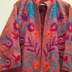 Parrot Jute Suzani jacket