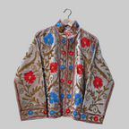 Summer Flower Velvet Suzani jacket