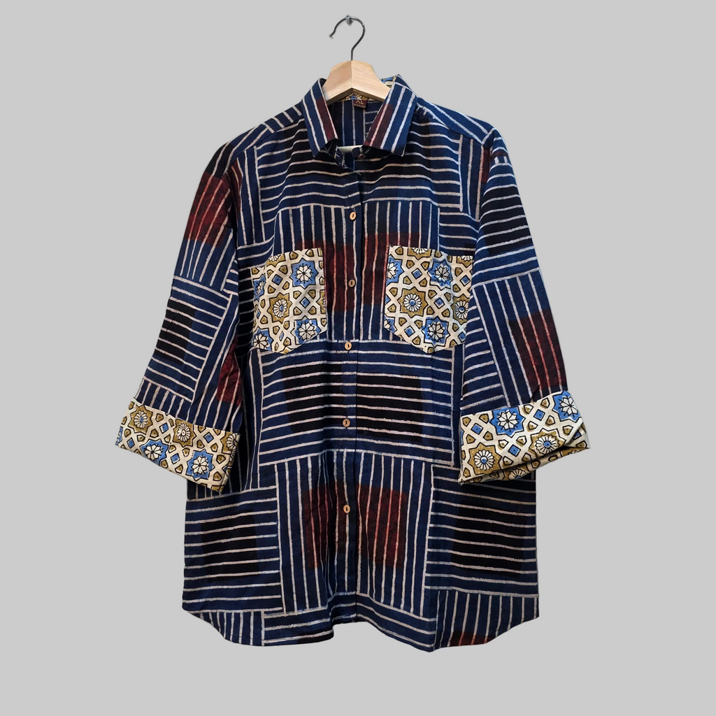 Cotton Ajrakh print shirt