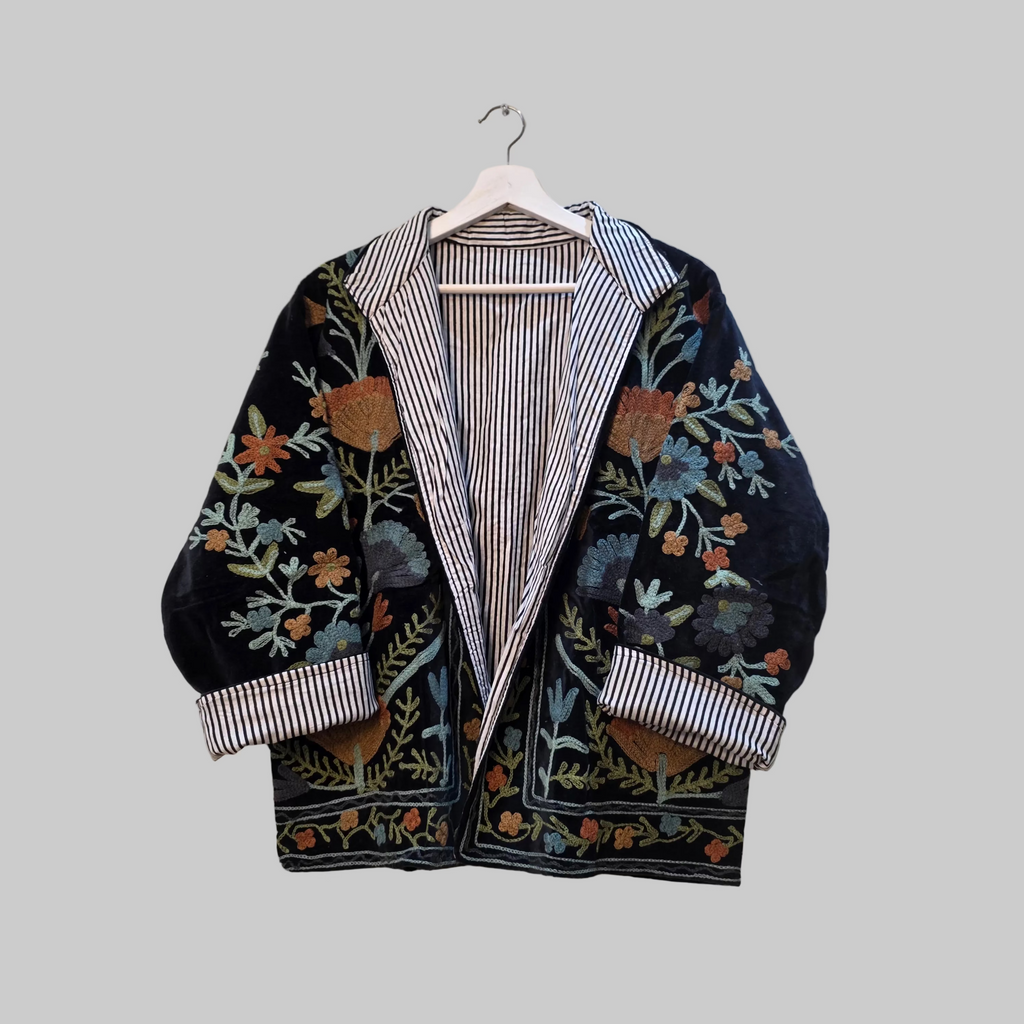 Flower Velvet Suzani jacket