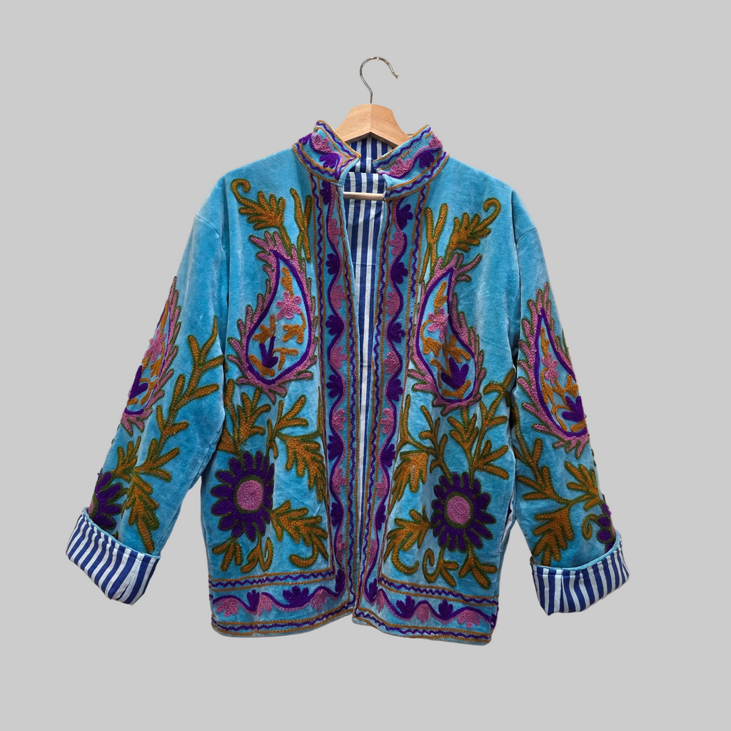 Mango Velvet Suzani jacket