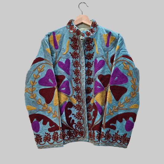 Wild Flower Velvet Suzani jacket