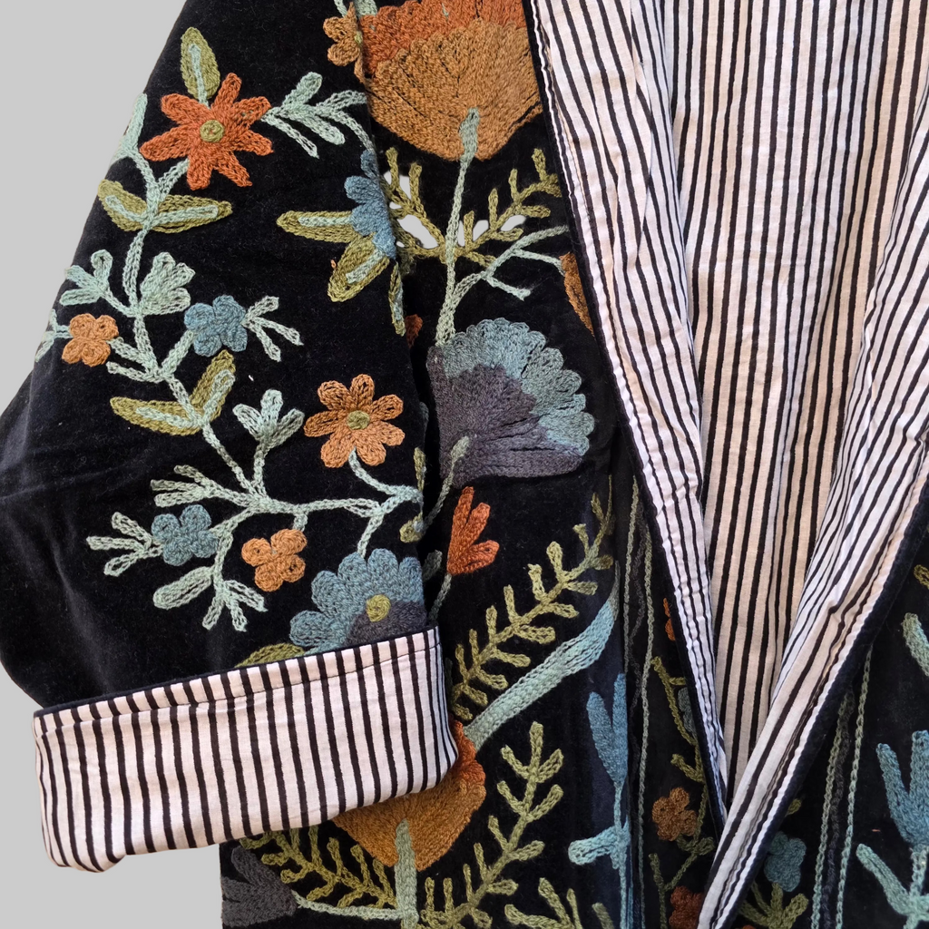 Flower Velvet Suzani jacket