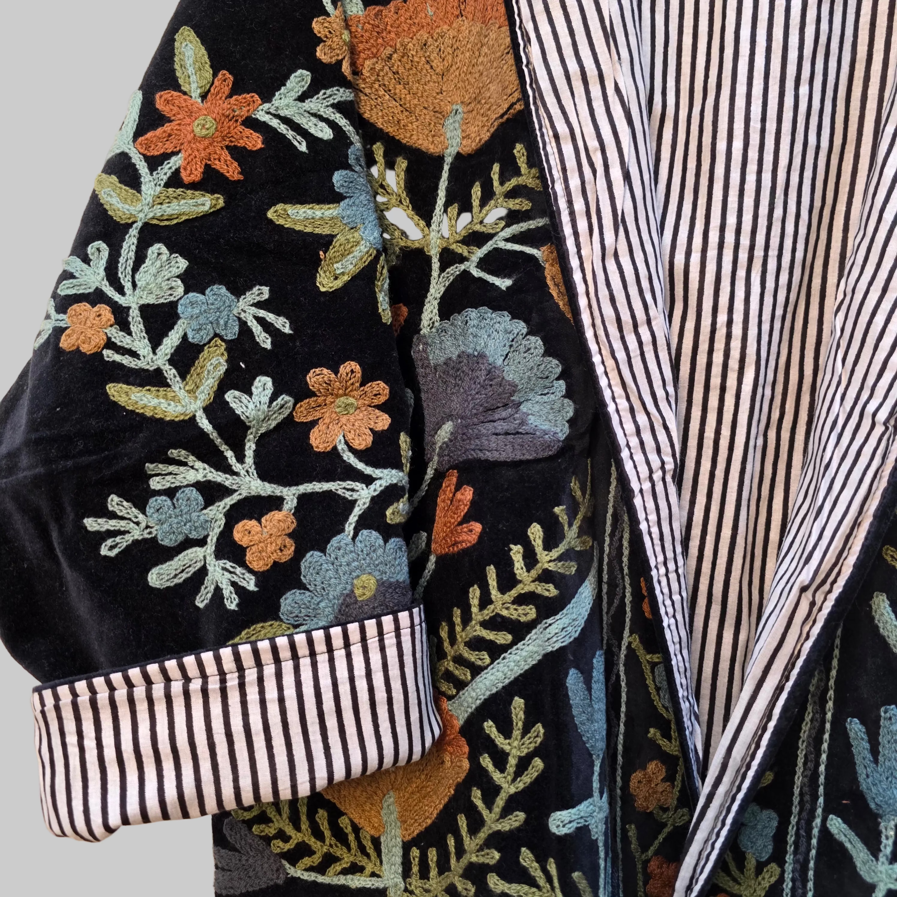 Flower Velvet Suzani jacket