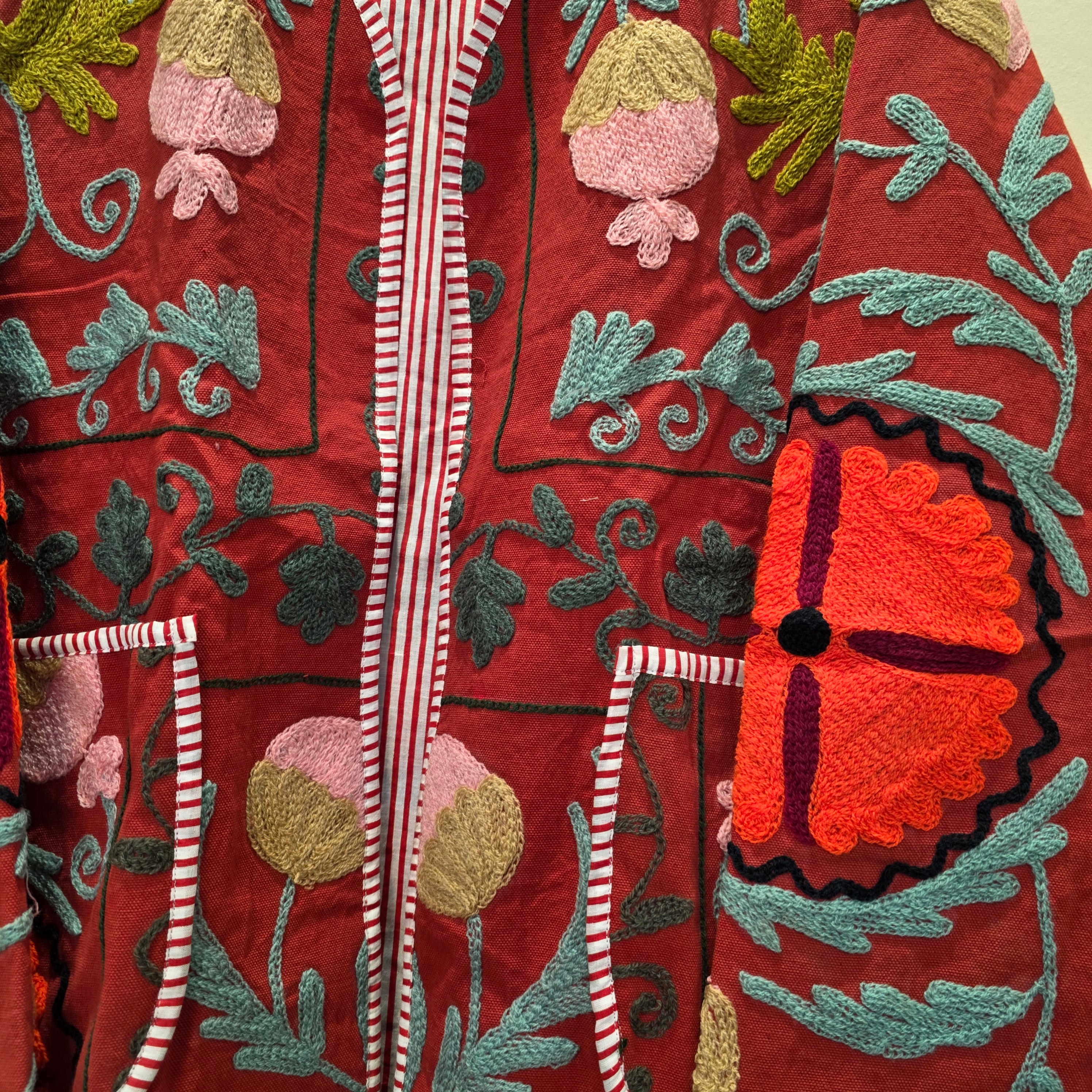 Cotton Suzani jacket,Kimono style