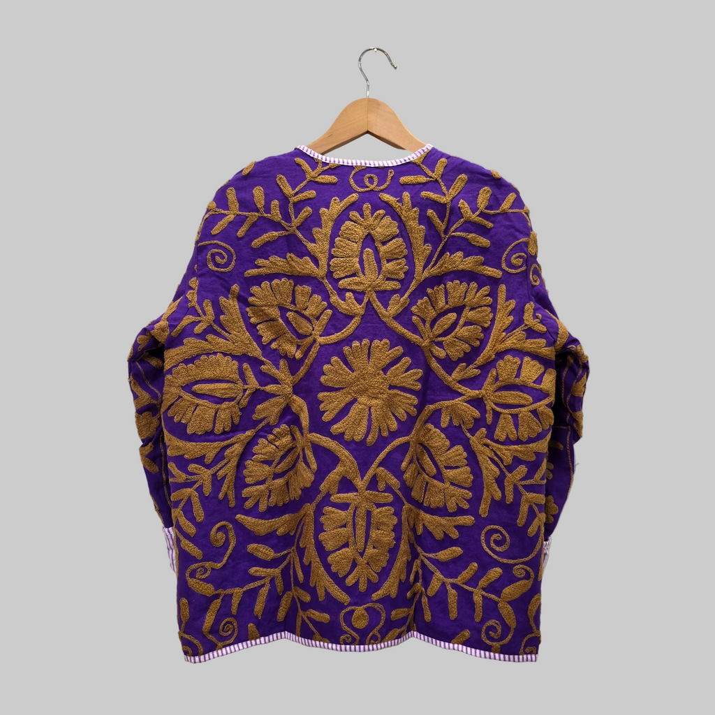 Cotton Suzani jacket, kimono style