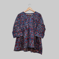 Cotton handblock(Bagru print) peplum top