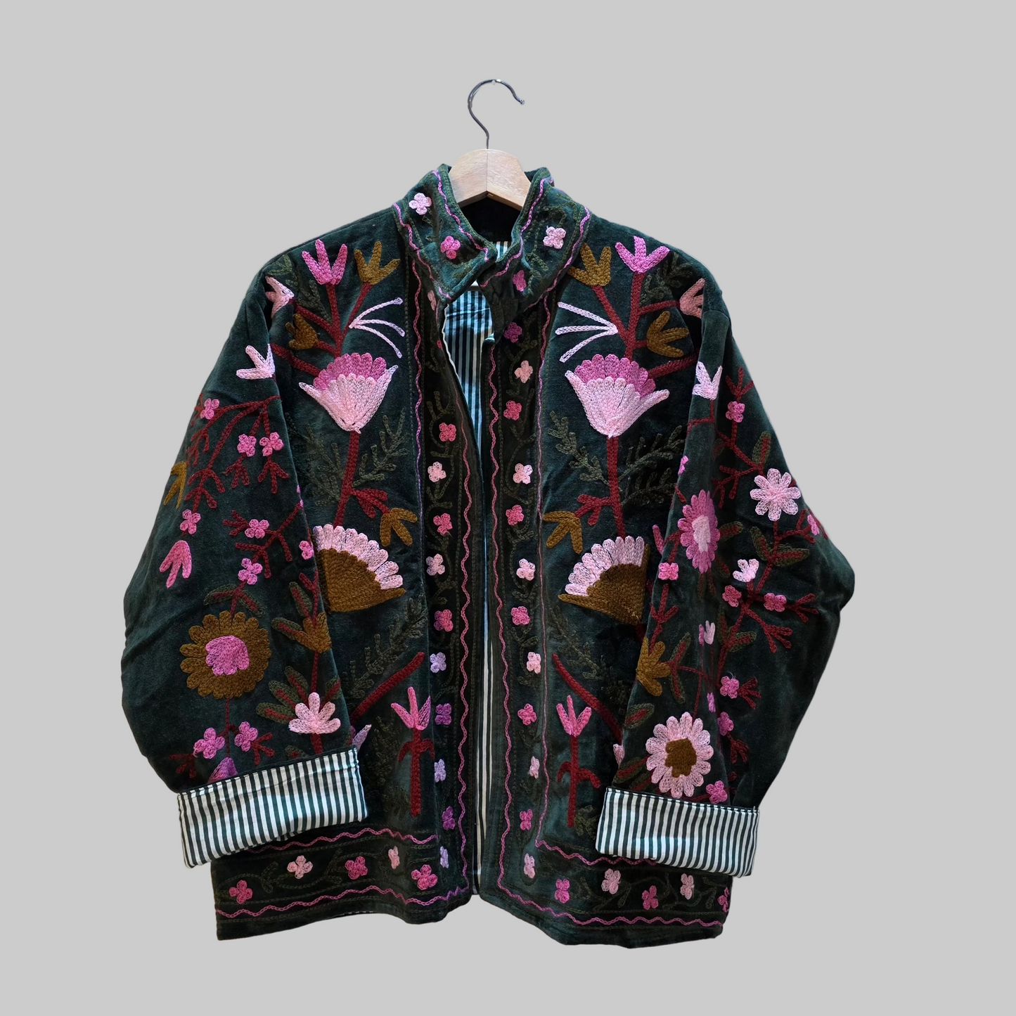 Flower Velvet Suzani jacket
