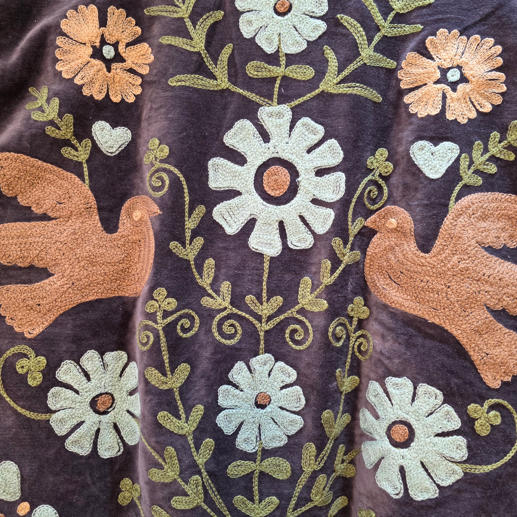 Dove Velvet Suzani jacket