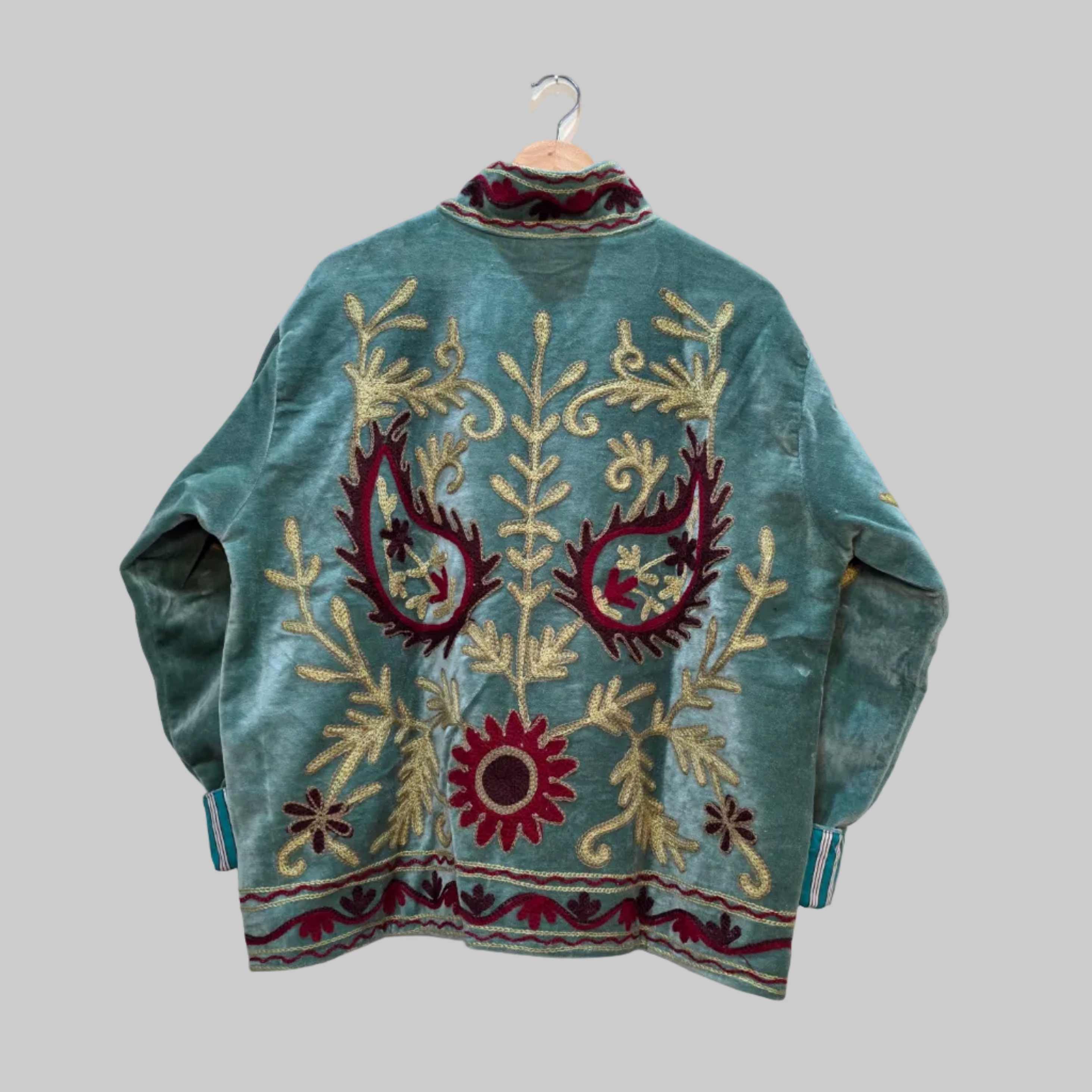 Mango Velvet Suzani jacket