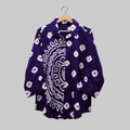 Purple half mandala blouse