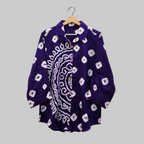 Purple half mandala blouse