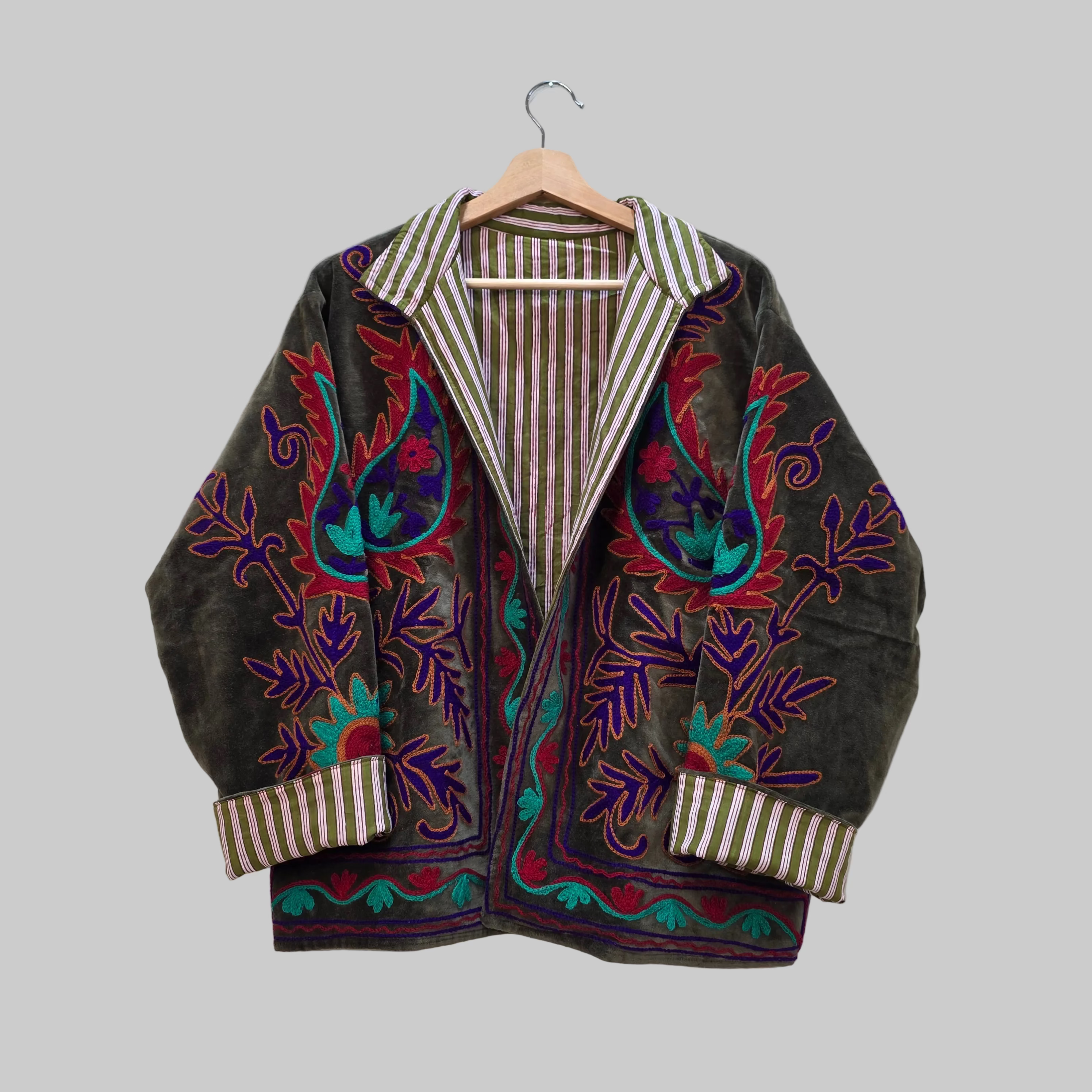 Mango Velvet Suzani jacket
