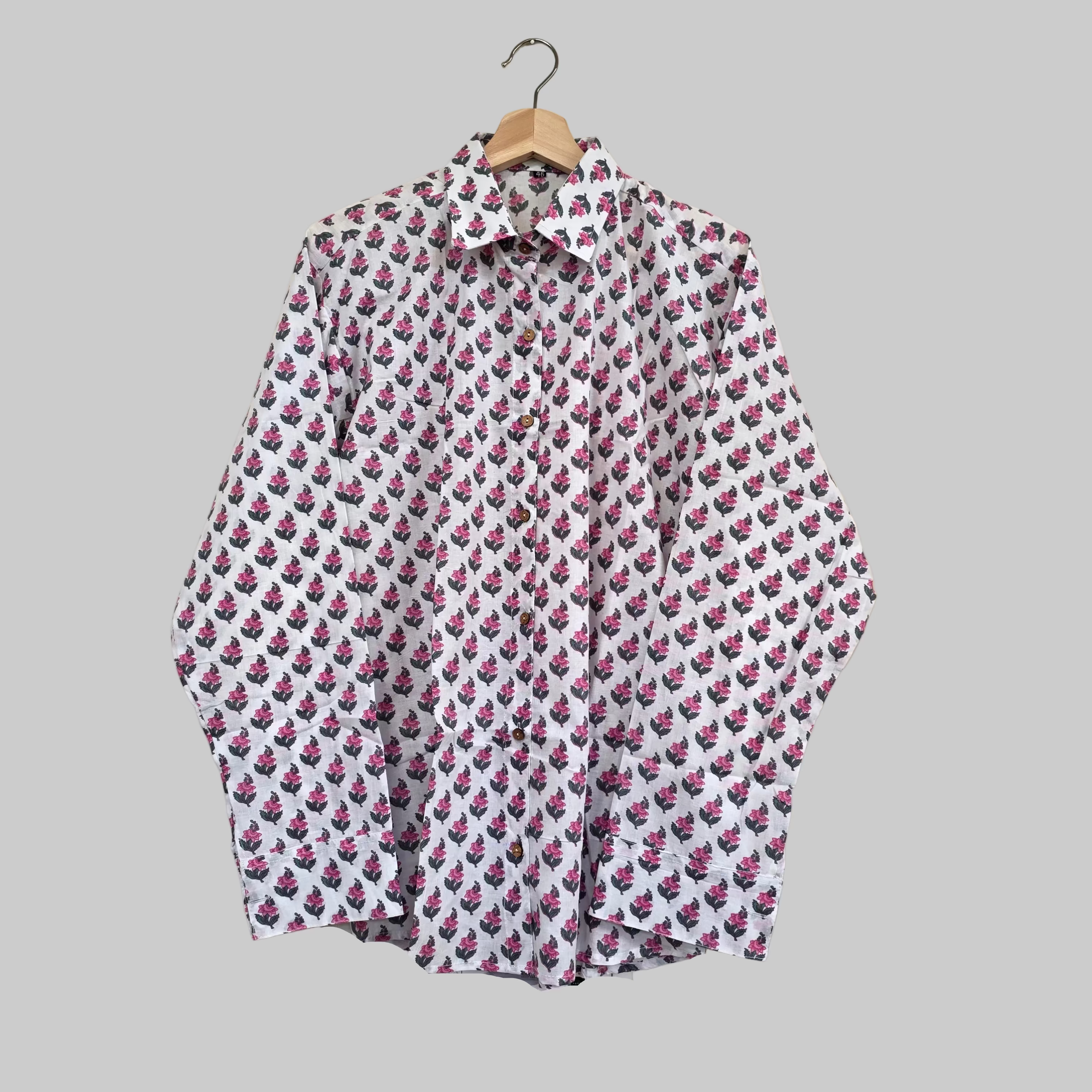 Cotton Handblock print shirt