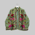 Flower Jute Suzani jacket