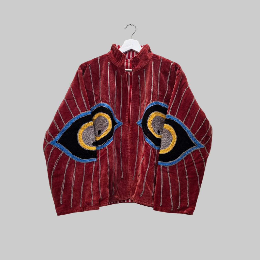 Eyes Velvet Suzani jacket