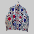 Summer Flower Velvet Suzani jacket