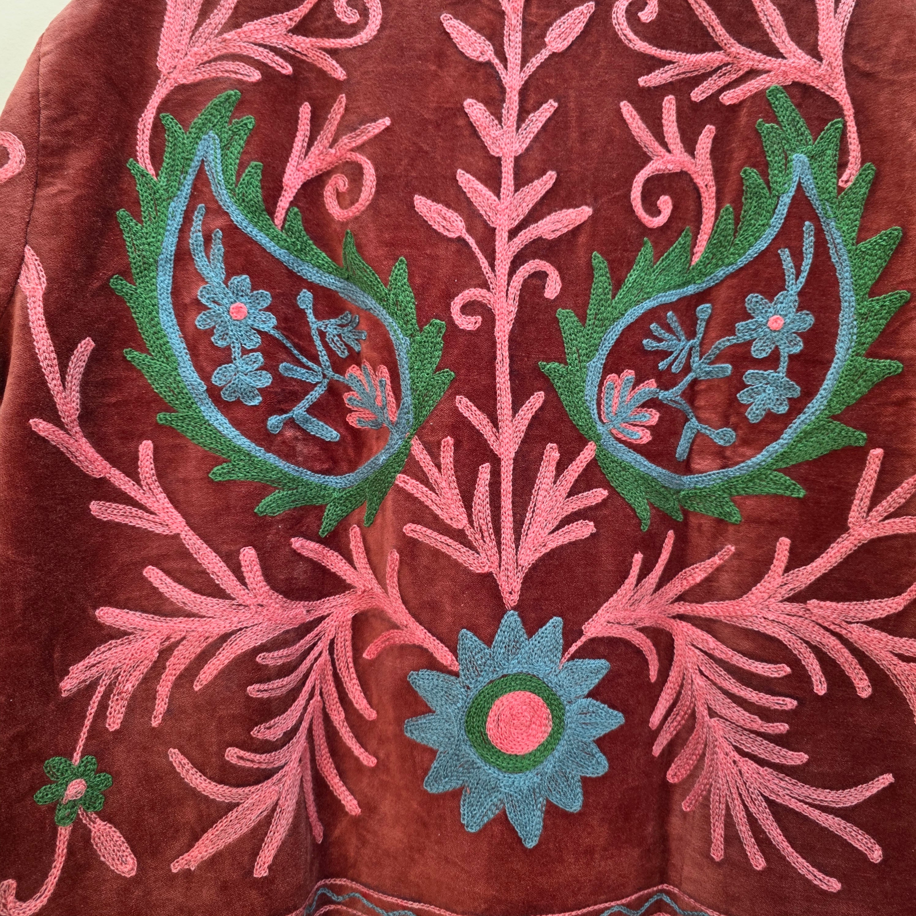 Mango Velvet Suzani jacket
