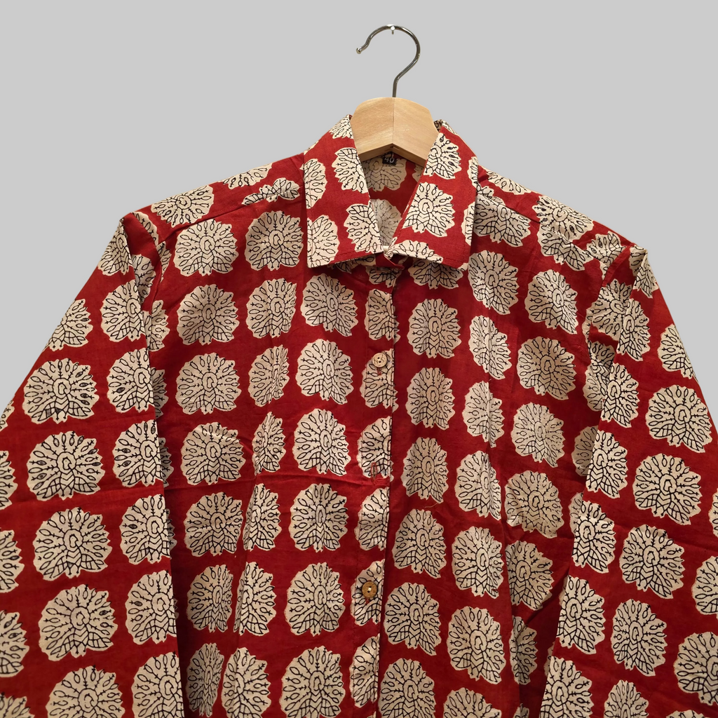 Cotton Handblock print shirt