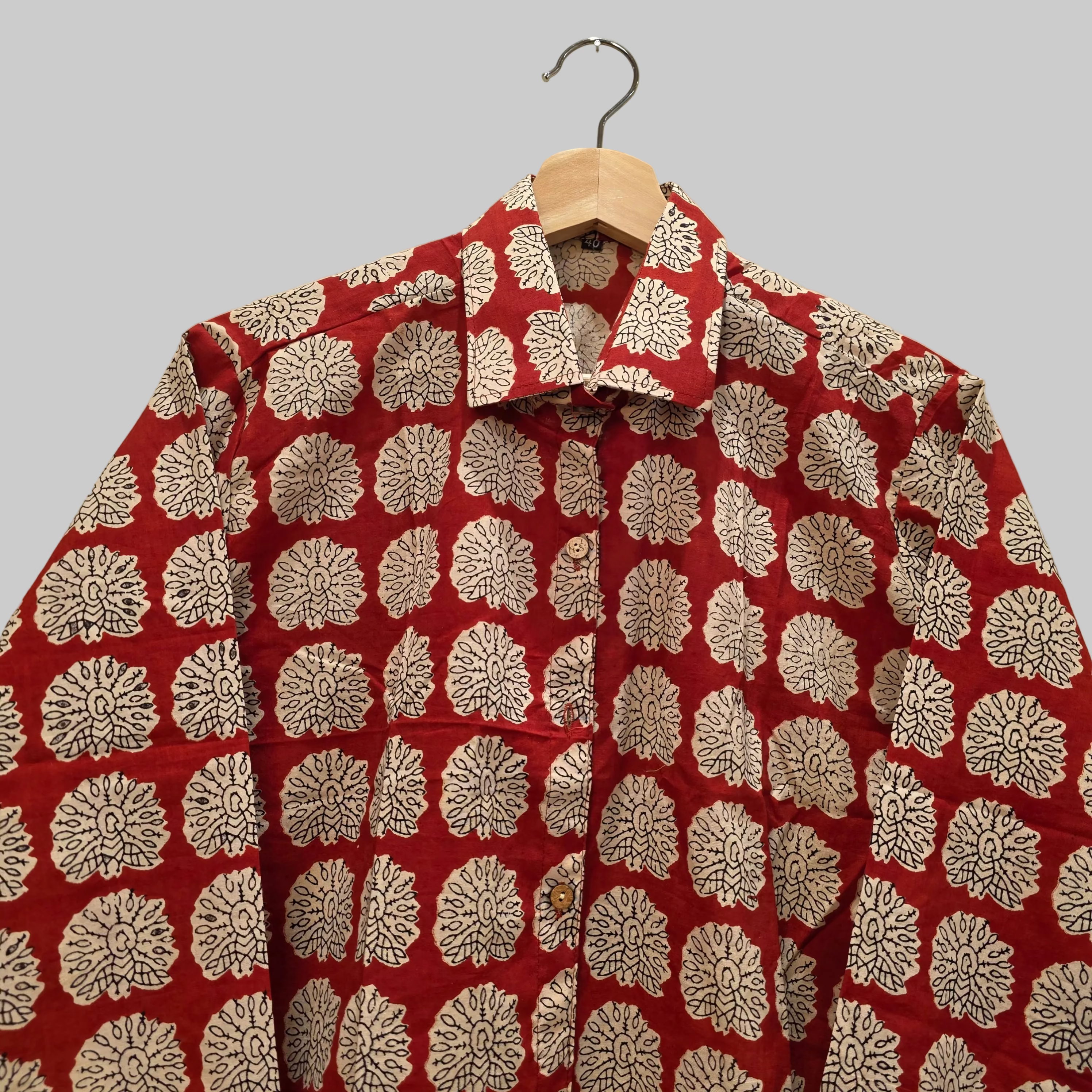 Cotton Handblock print shirt