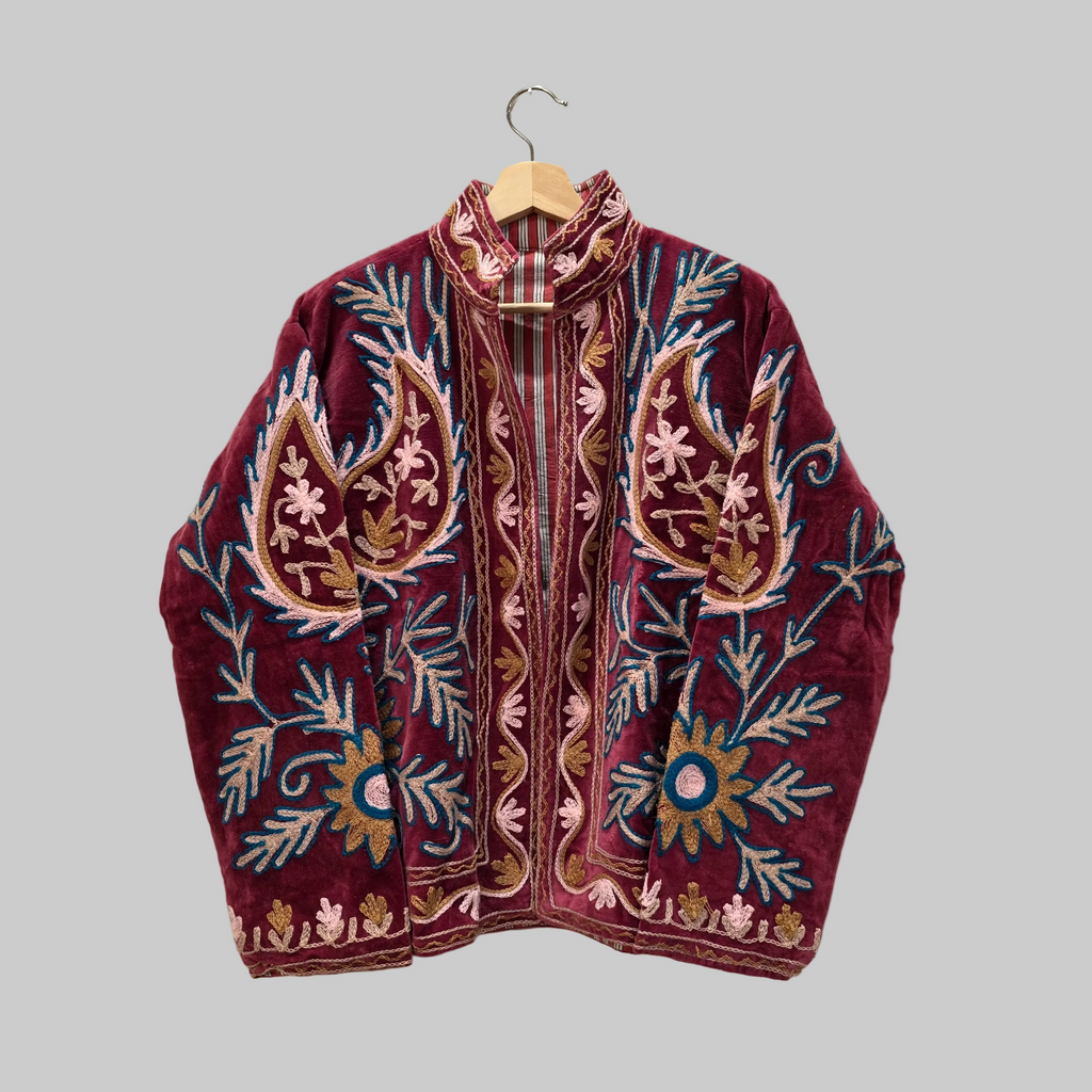 Mango Velvet Suzani jacket