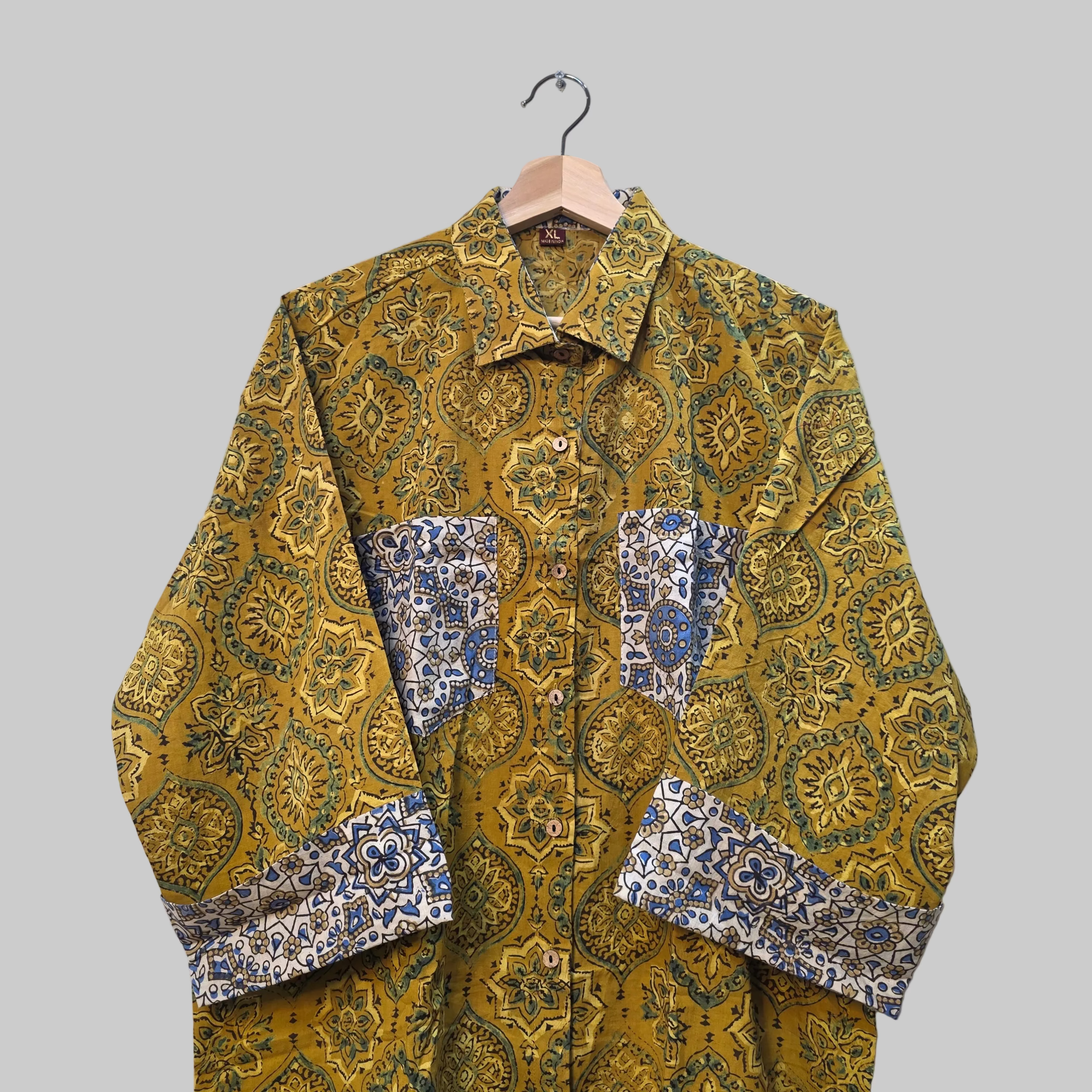 Cotton Ajrakh print shirt
