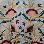 Flower thick Jute Suzani jacket