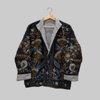 Flower Jute Suzani jacket