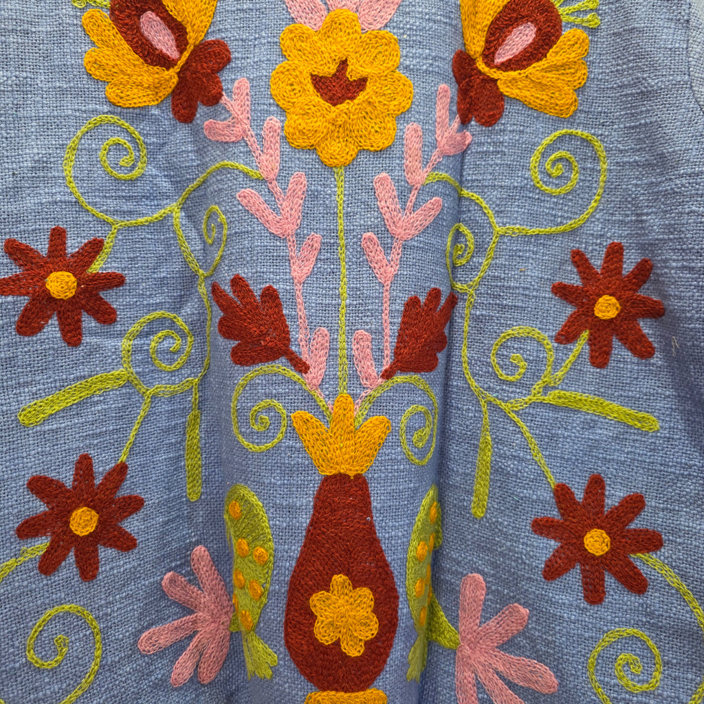 Parrot Jute Suzani jacket
